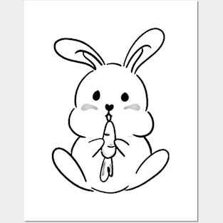 cute bunny Posters and Art